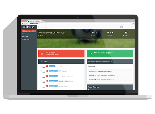 ProTournoi Logiciel 100% en ligne
